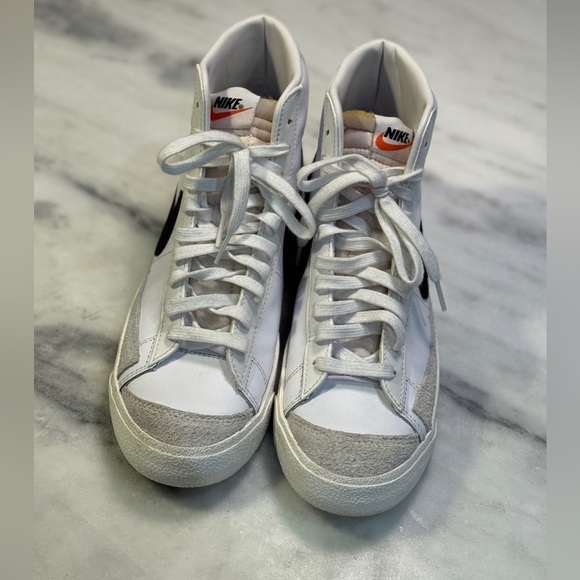 Nike Blazer Mid '77 Vintage White Black Men's Shoes Sz 9.5 (BQ6806-100) - Picture 3 of 5